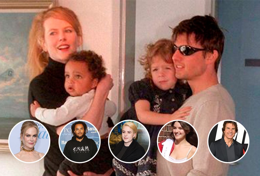 Nicole Kidman, Isabella Jane Cruise, Connor Cruise, Suri Cruise e Tom Cruise