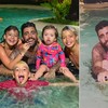 Pedro Scooby com os quatro filhos: Liz, Bem, Aurora e Dom - Reprodução/Instagram