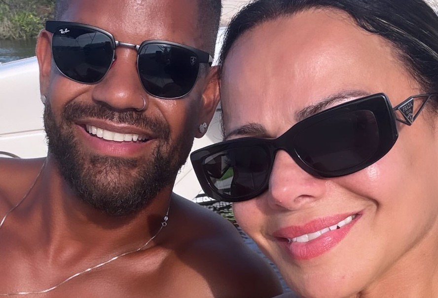 Viviane Araujo e o marido, Guilherme Militão