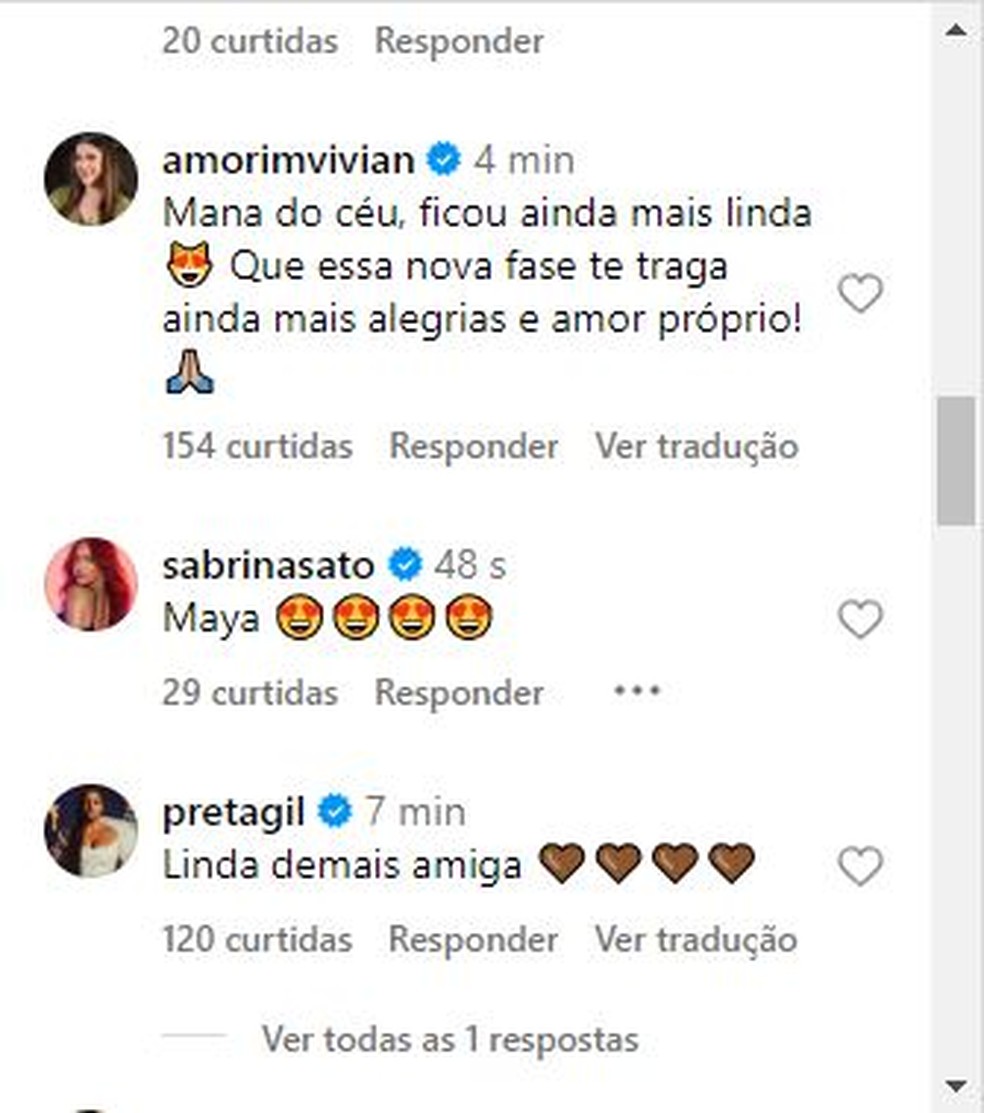 Maya Massafera recebe elogios após postagem — Foto: Reprodução/Instagram