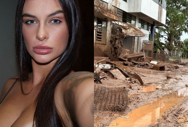 Bárbara Labres mostra destruição no Rio Grande do Sul