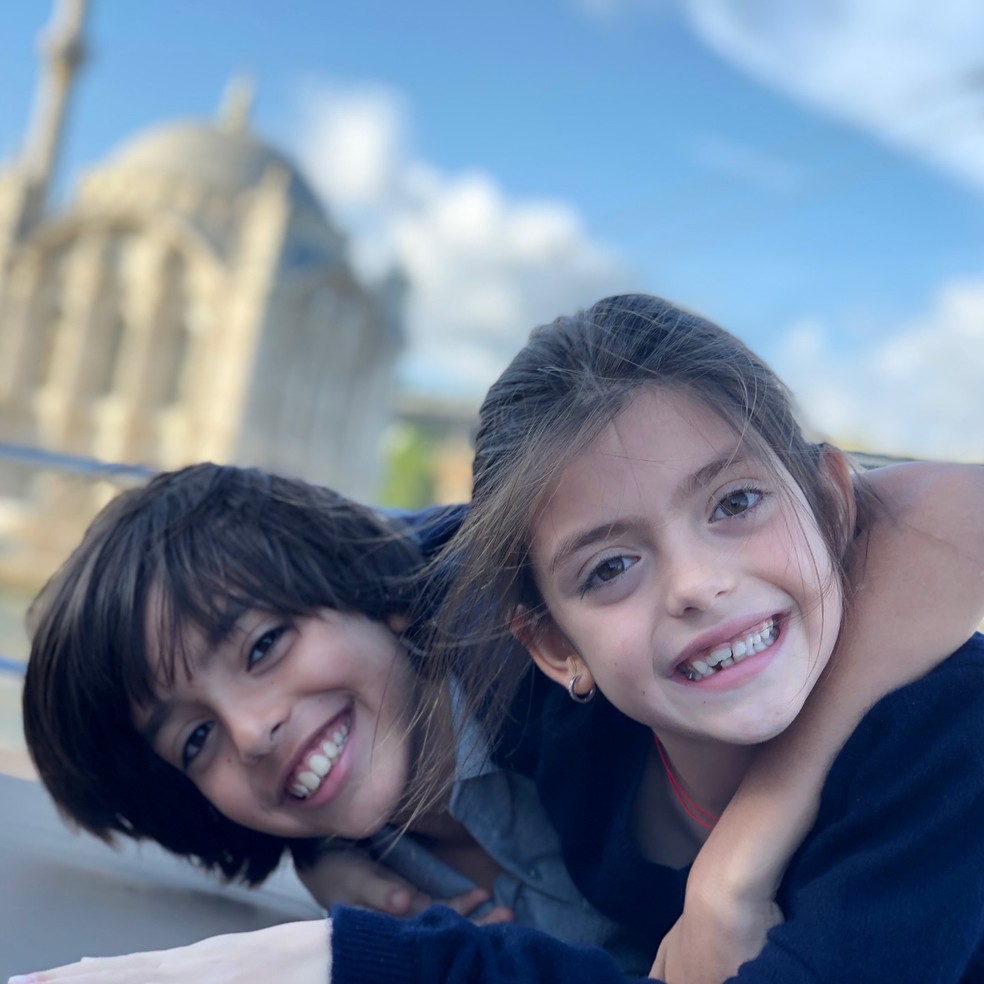 Luca e a irmã Isabella — Foto: Reprodução/Instagram
