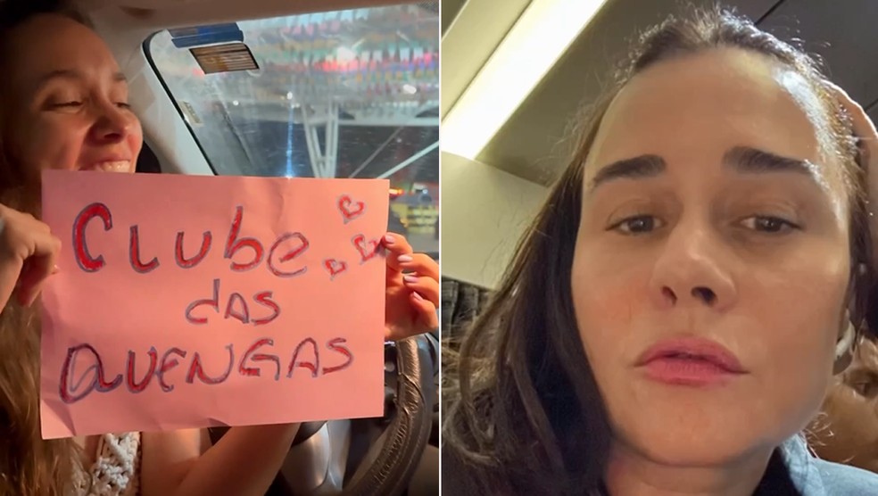 Alessandra Negrini viaja para encontrar amigas — Foto: Reprodução Instagram