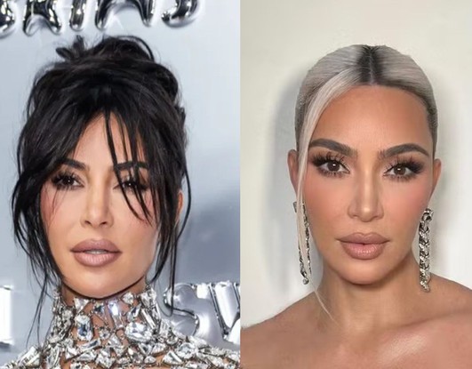 Kim Kardashian antes e depois