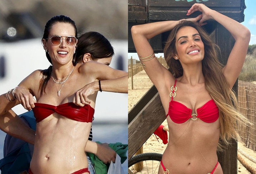 Alessandra Ambrosio e Patrícia Poeta em Ibiza