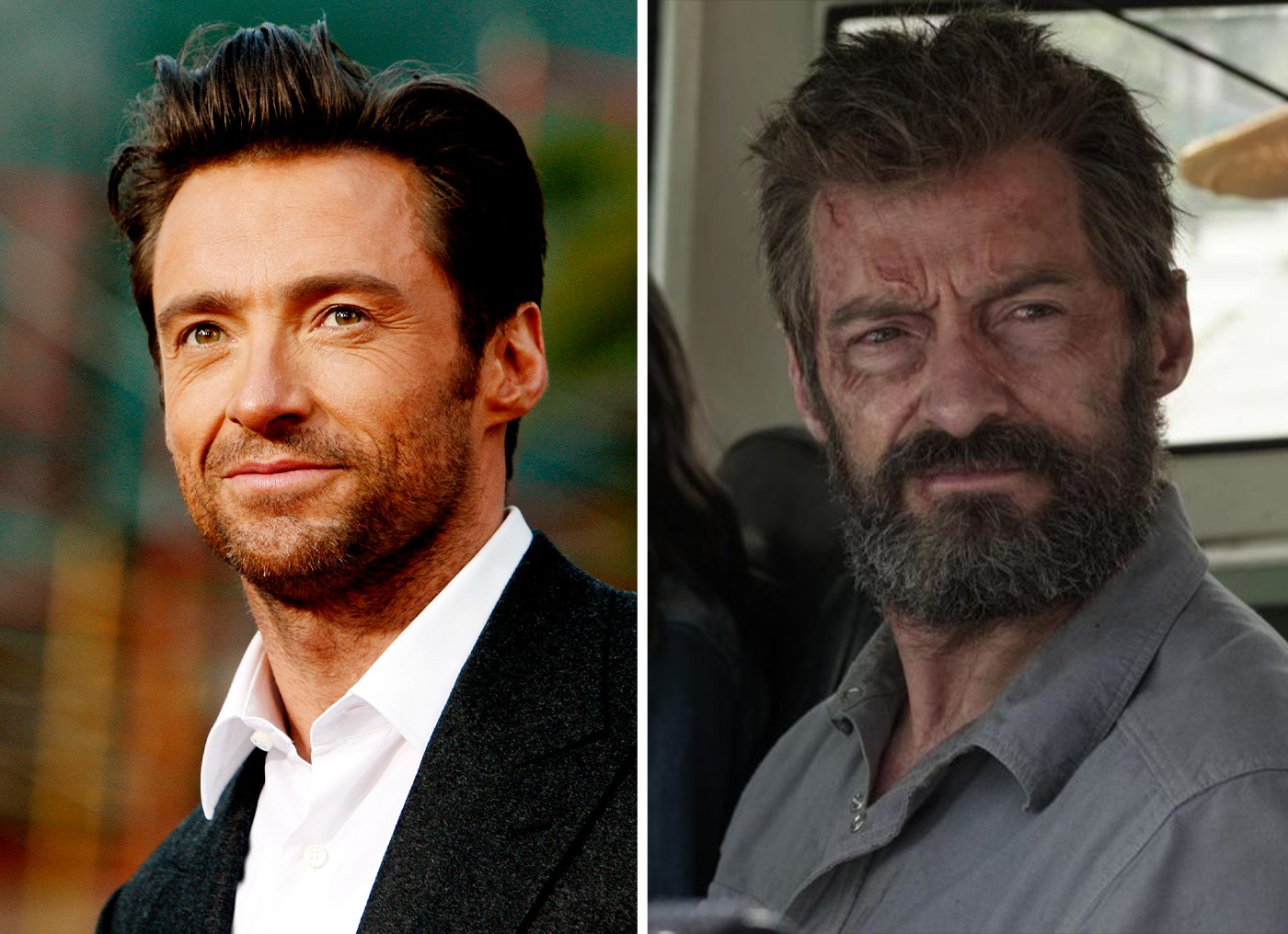 Hugh Jackman em Logan — Foto: Getty Images e Reprodução/Marvel