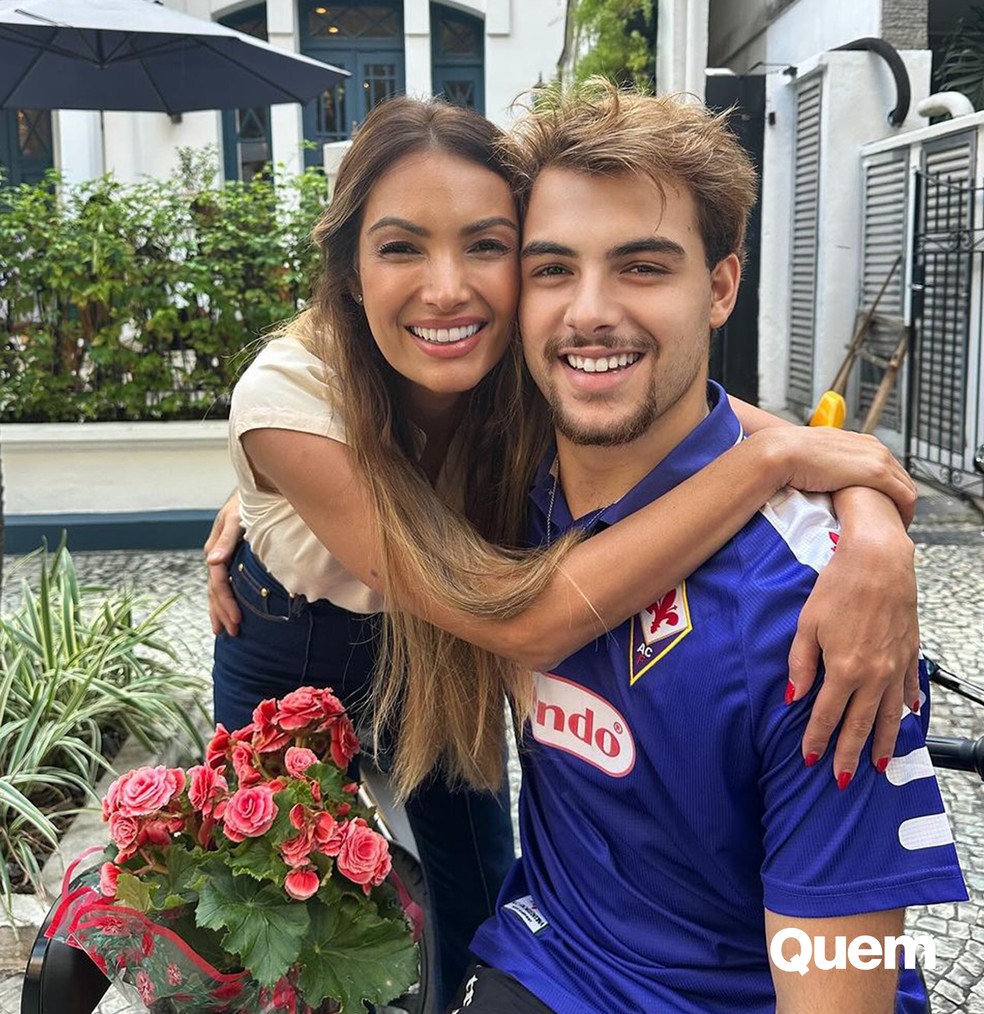 Patrícia Poeta e o filho, Felipe Poeta — Foto: Reprodução/ Instagram