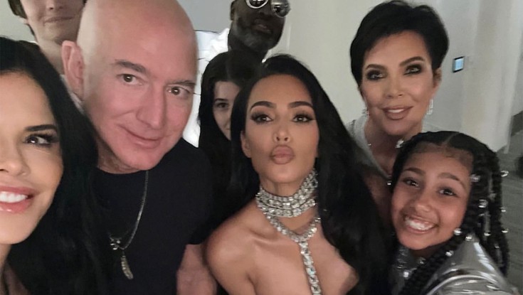 As Kardashian curtiram show da Beyoncé com Jeff Bezos