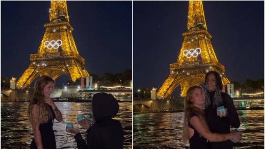 Oruam surpreende namorada com pedido de casamento em Paris; vídeo