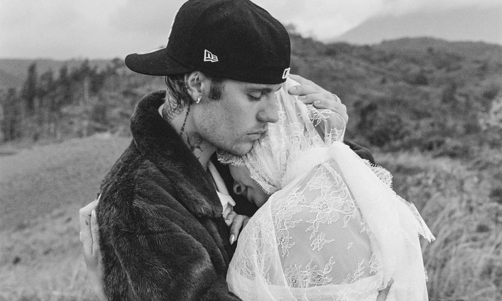 Justin Bieber e Hailey Bieber anunciaram gravidez — Foto: Reprodução/Instagram