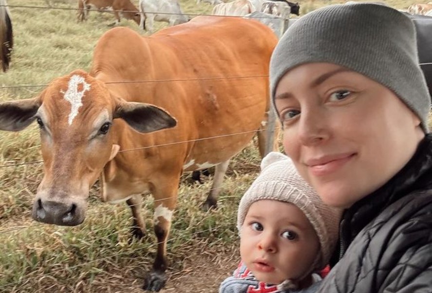 Fabiana Justus e o filho caçula, Luigi