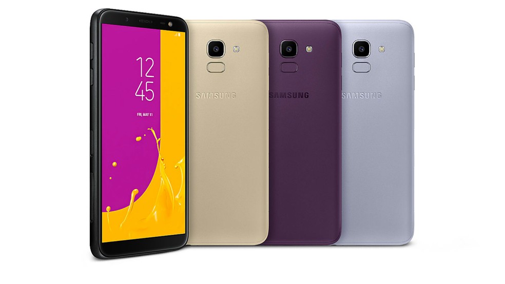 Galaxy J6 e J6 Plus têm design similar com display alongado e bordas reduzidas — Foto: Divulgação/Samsung