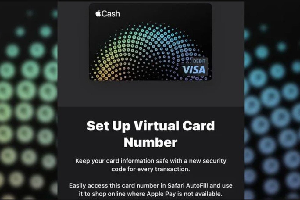 Apple Cash, cartão pré-pago da Apple, receberá recurso de cartão virtual, podendo ser usado em compras online — Foto: Divulgação/Mac Rumors