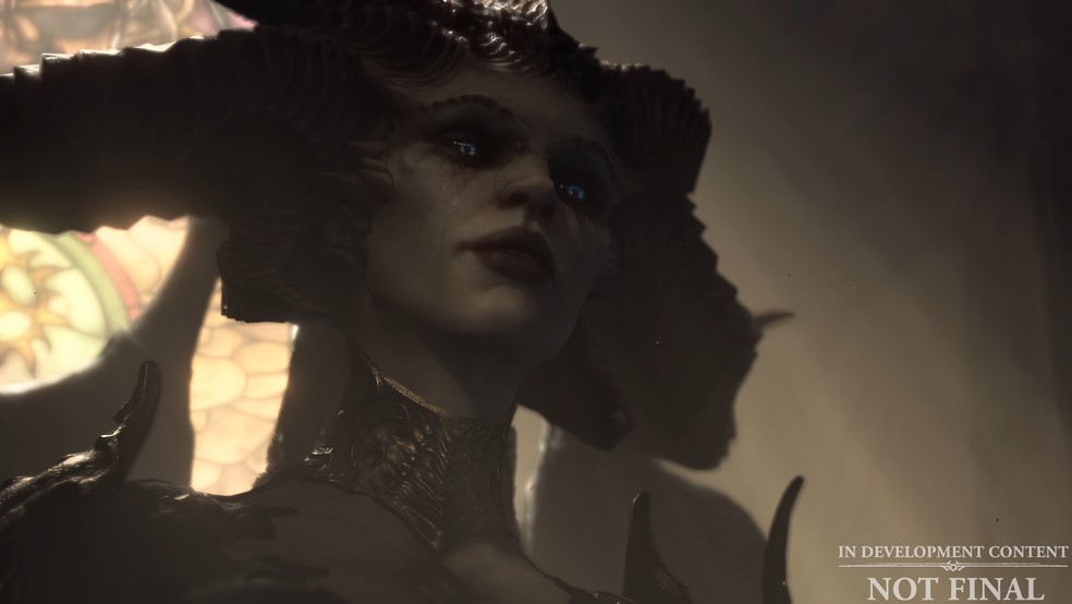 Lilith, a Louvada Mãe, Rainha do inferno, será antagonista principal de Diablo 4 — Foto: Divulgação/Blizzard