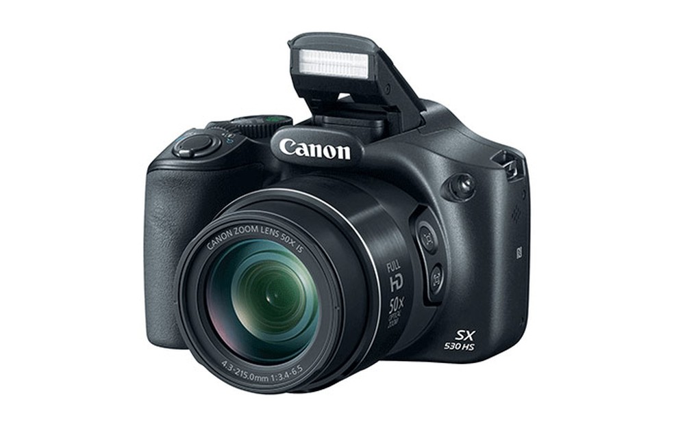 Canon PowerShot SX530 HS tem flash embutido — Foto: Divulgação/Canon