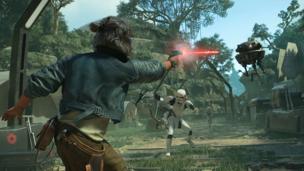 Star Wars Outlaws deverá ter um trailer de lançamento divulgado no evento antes de sua chegada ao PS5, Xbox Series X/S e PC em agosto — Foto: Divulgação/Ubisoft