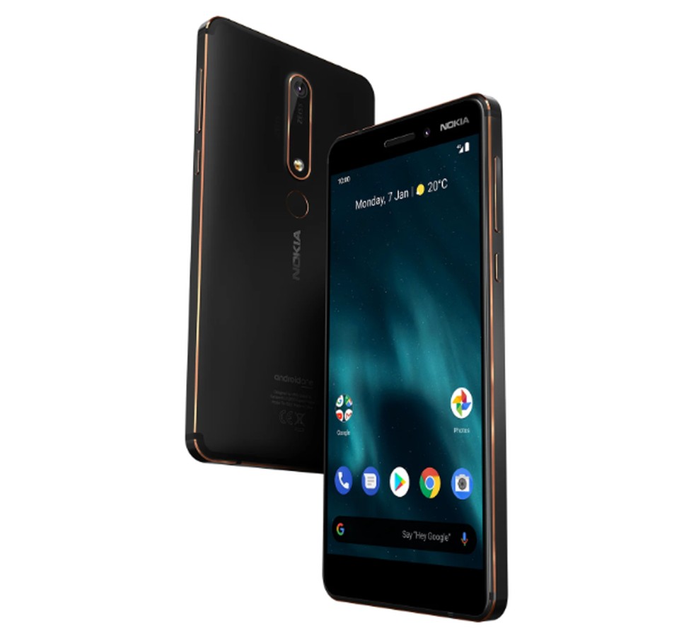 O Nokia 6.1 foi o vencedor do prêmio Good Design 2017-2018 — Foto: Divulgação/Nokia