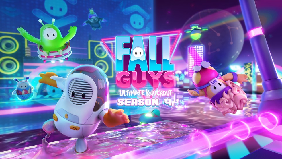 Fall Guys: Ultimate Knockout terá temática futurista na sua quarta temporada — Foto: Divulgação/Mediatonic