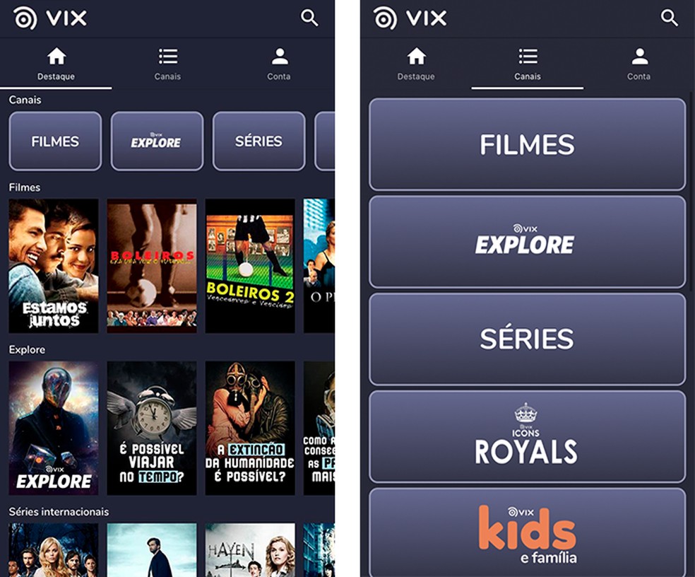 VIX Cine e TV foi lançada no Brasil em agosto de 2020 — Foto: Reprodução/Luana Antunes