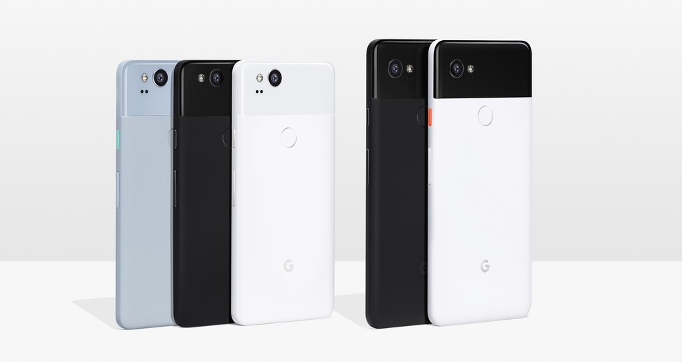 Google Pixel 2 tem tela de 5 polegadas e Google Pixel 2 XL de 6 polegadas — Foto: Divulgação/Google