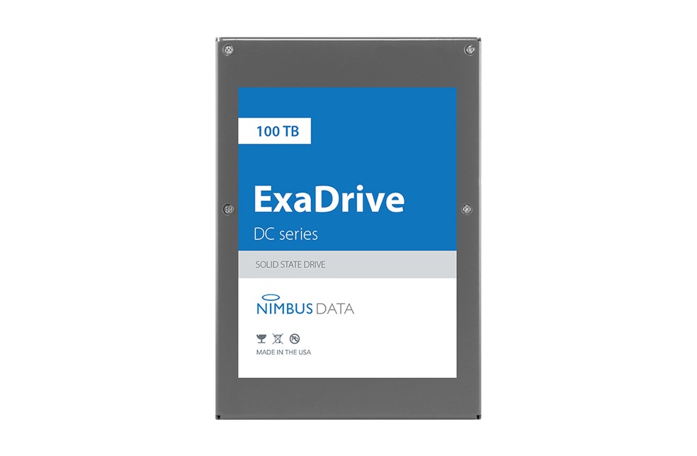 Nimbus Data ExaDrive DC100 tem 100 TB de armazenamento — Foto: Divulgação/Nimbus Data