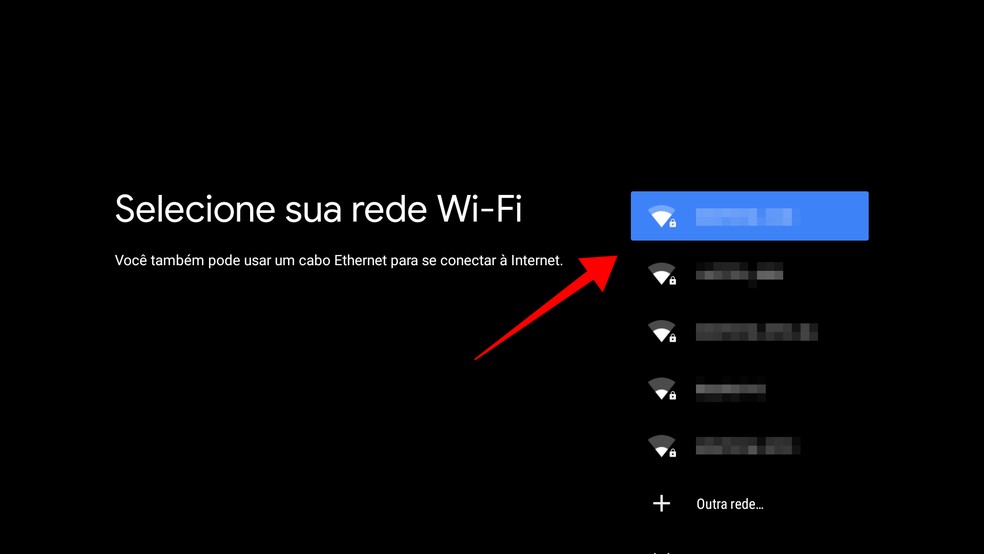 Conecte-se ao Wi-Fi — Foto: Reprodução/Paulo Alves