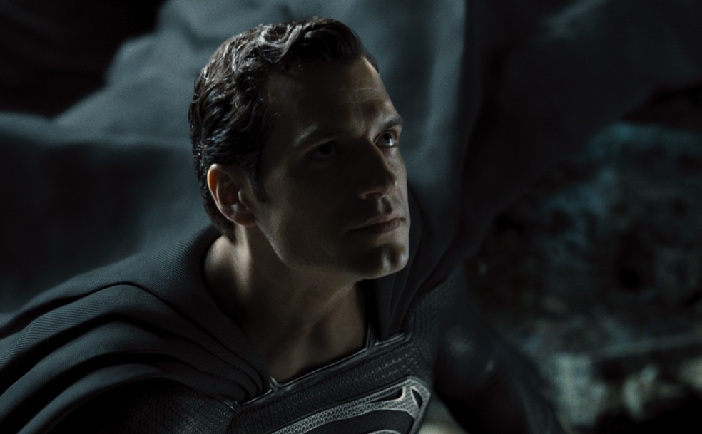 Cavill encarnou a versão do Superman com uniforme negro no filme Liga da Justiça: Snyder's Cut — Foto: Reprodução/IMDb