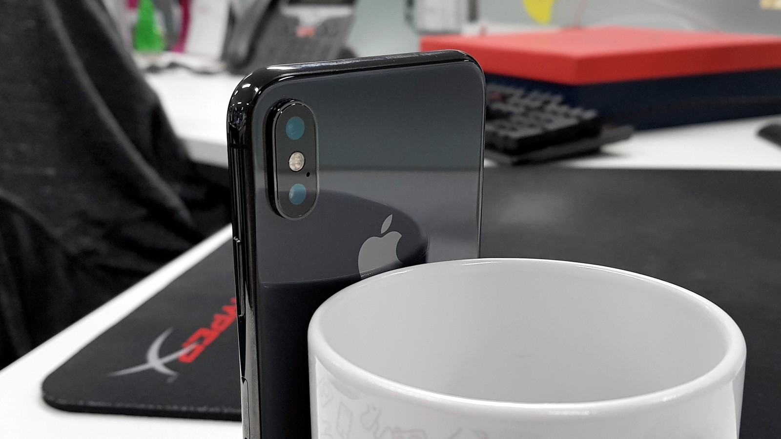 Detalhe da câmera do iPhone X