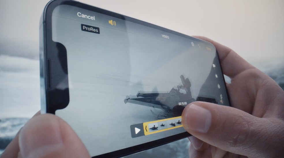 iPhone 13 Pro Max conta com a tecnologia ProRes, que permite compressão de vídeo sem perda de qualidade. — Foto: Reprodução/Apple