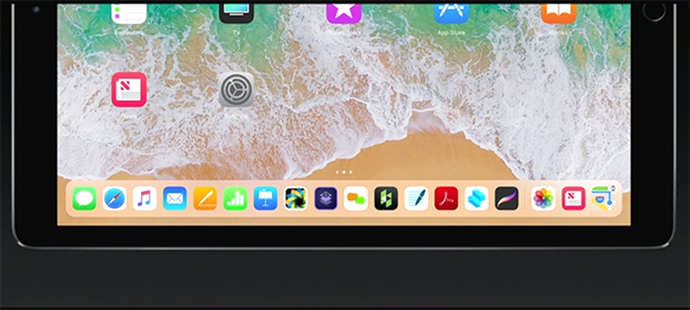 iOS 11 traz novo dock para iPad com mais espaço para aplicativos — Foto: Reprodução/Apple