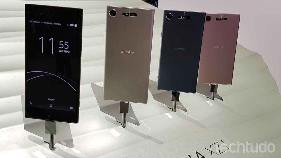Sony Xperia XZ1 é o primeiro celular a chegar ao Brasil com Android 8 Oreo — Foto: Thássius Veloso/TechTudo