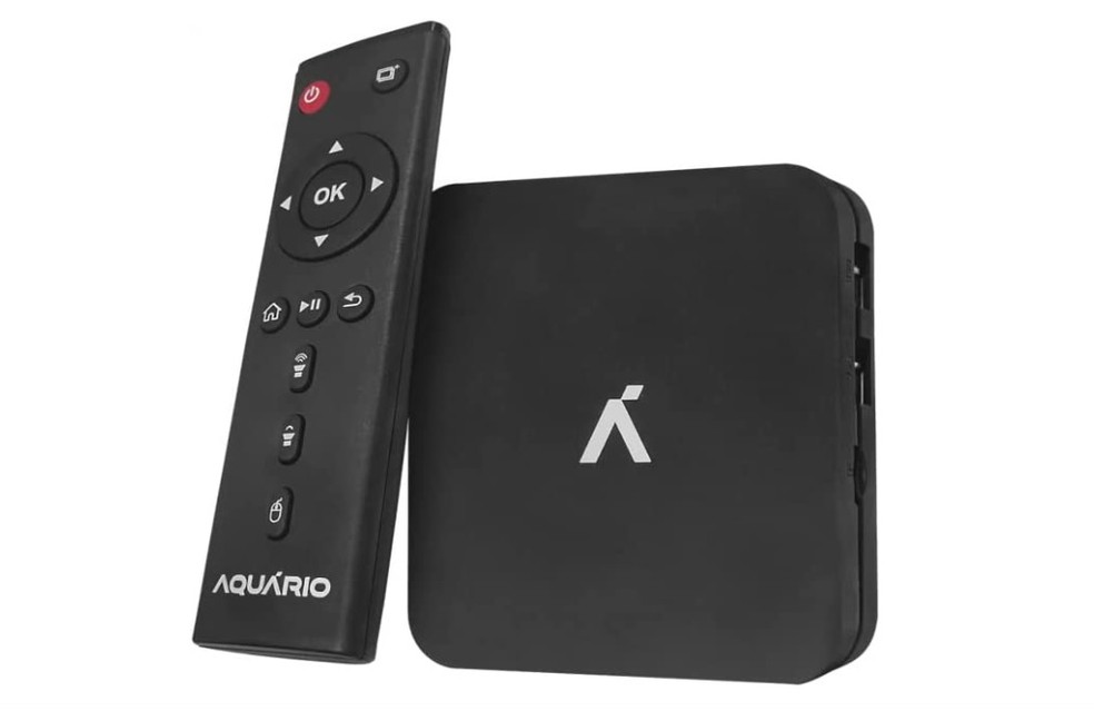 Aquário STV-3000 é opção de TV Box de entrada com sistema Android. — Foto: Reprodução/Amazon
