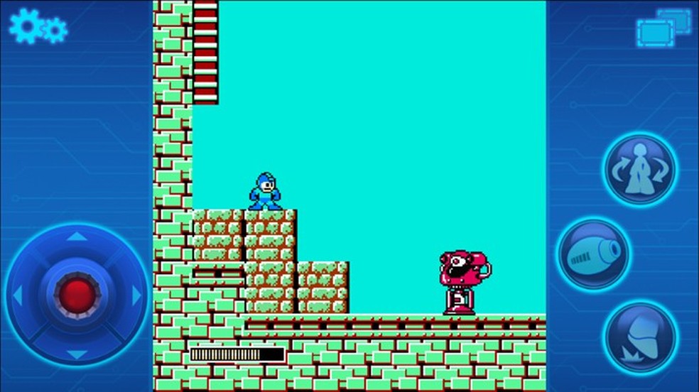 Mega Man Mobile vale a pena para matar a saudade do robozinho azul, mas a conversão tem alguns defeitos (Foto: Reprodução/Google Play) — Foto: TechTudo