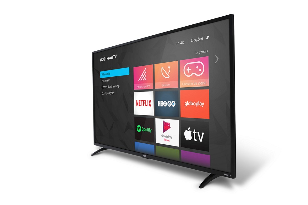 AOC Roku TV integra vários serviços em um único dispositivo — Foto: Divulgação/Roku
