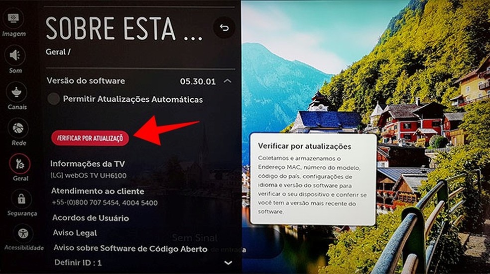 Manter a TV atualizada e racionalizar o uso conectado à Internet são medidas de segurança essenciais — Foto: Paulo Alves/TechTudo