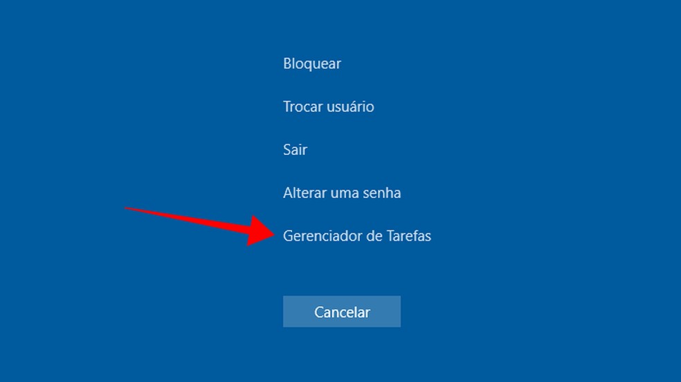 Abra o Gerenciador de Tarefas do Windows 10 — Foto: Reprodução/Paulo Alves