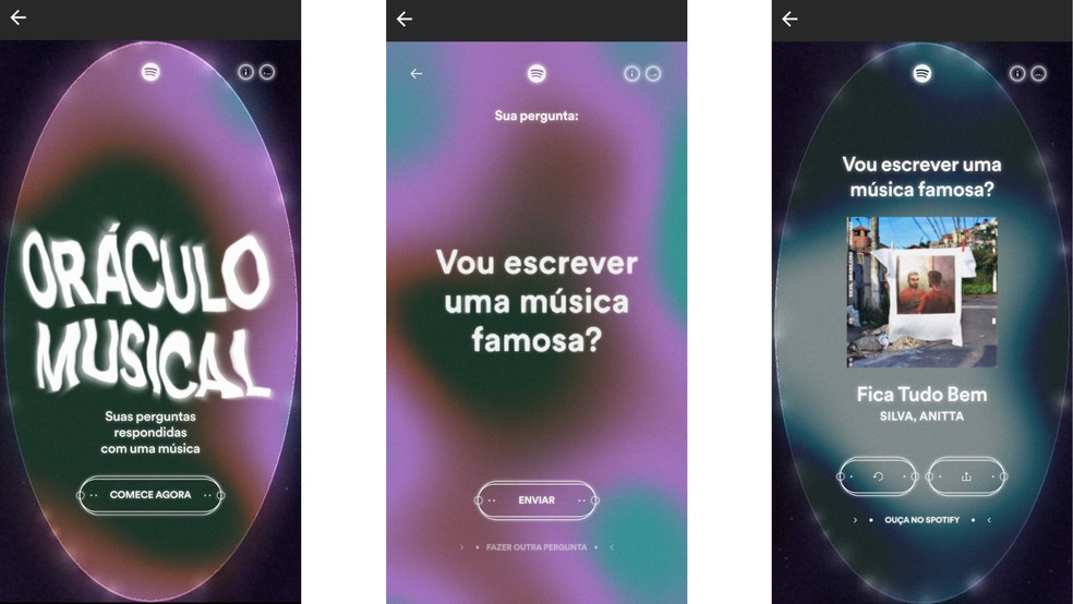 Oráculo Musical do Spotify: siga o passo a passo para conferir o seu futuro no — Foto: Reprodução/Spotify