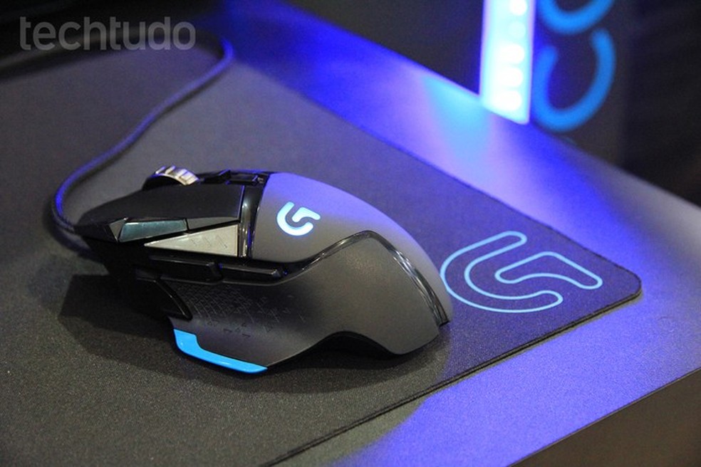 Mouse gamer G502 Proteus Core, da Logitech (Foto: Anna Kellen Bull/TechTudo) — Foto: TechTudo