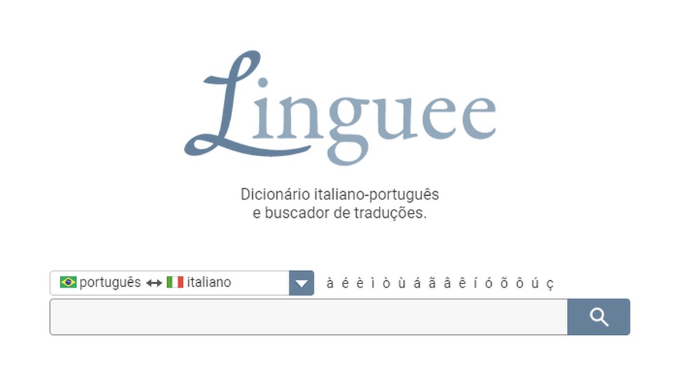 Linguee tem dicionário de sinônimos integrado — Foto: Reprodução/Paulo Alves