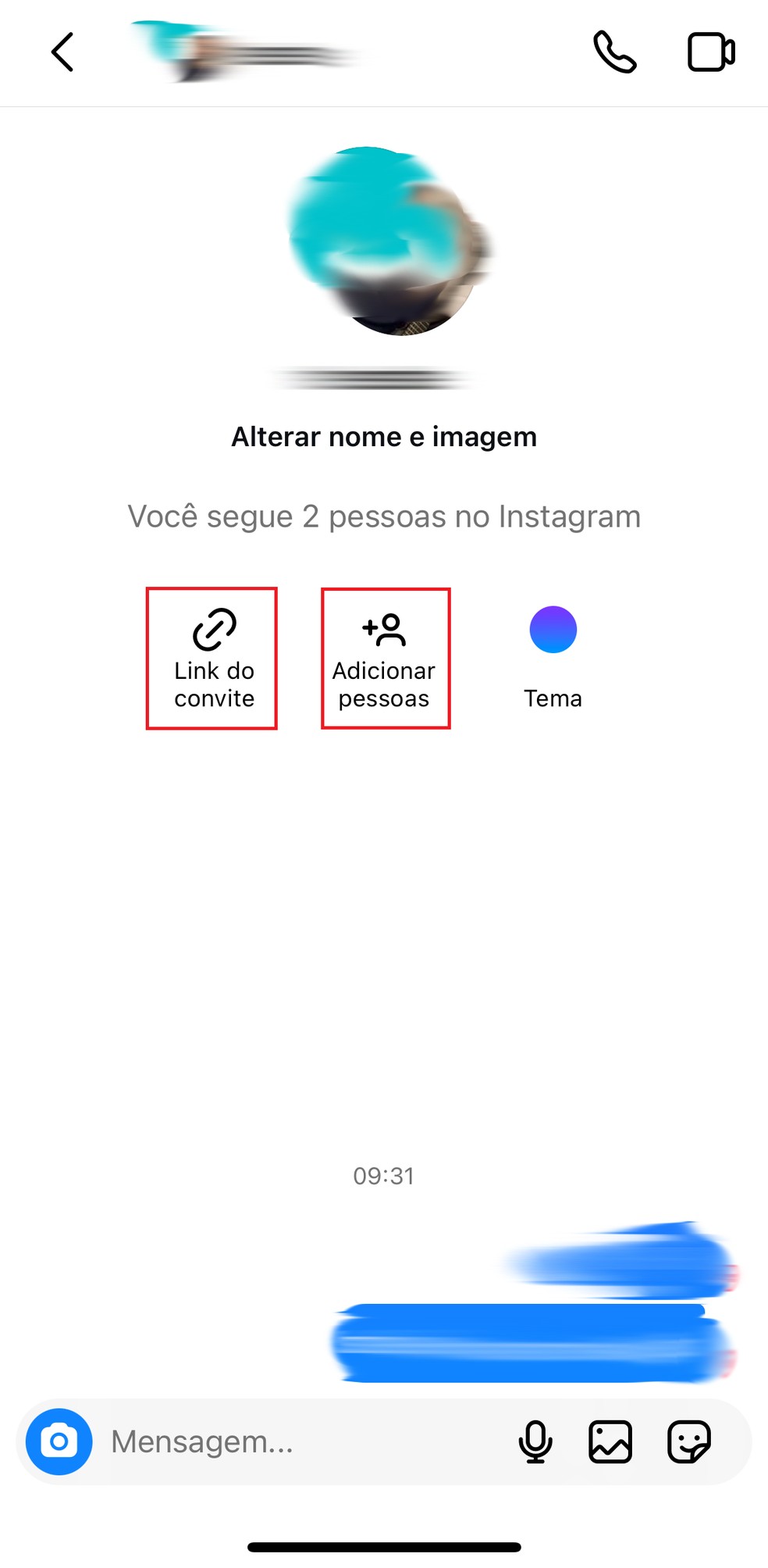 Adicionando usuários em um grupo no Instagram — Foto: Reprodução/Bruno Guerra