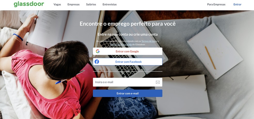 Glassdoor está entre melhores sites de emprego — Foto: Reprodução/TechTudo