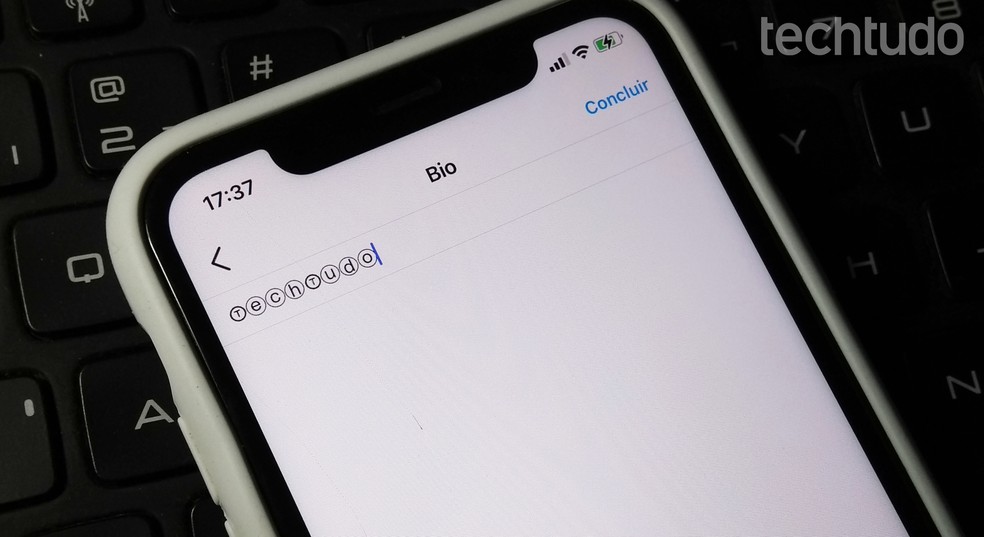 Tutorial ensina como encontrar letras diferentes para o Instagram — Foto: Rodrigo Fernandes/TechTudo