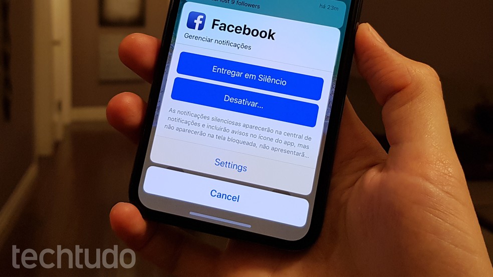 iOS 12 'empresta' notificações agrupadas do Android — Foto: Thássius Veloso/TechTudo