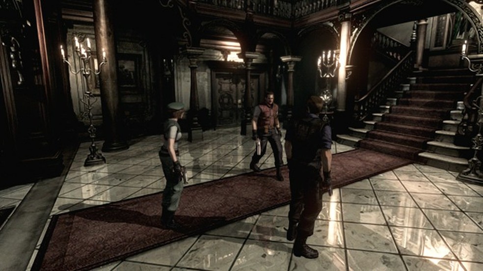 O remake de Resident Evil no GameCube surpreendeu com gráficos incríveis e muitas novidades (Foto: Reprodução/GameSpot) — Foto: TechTudo