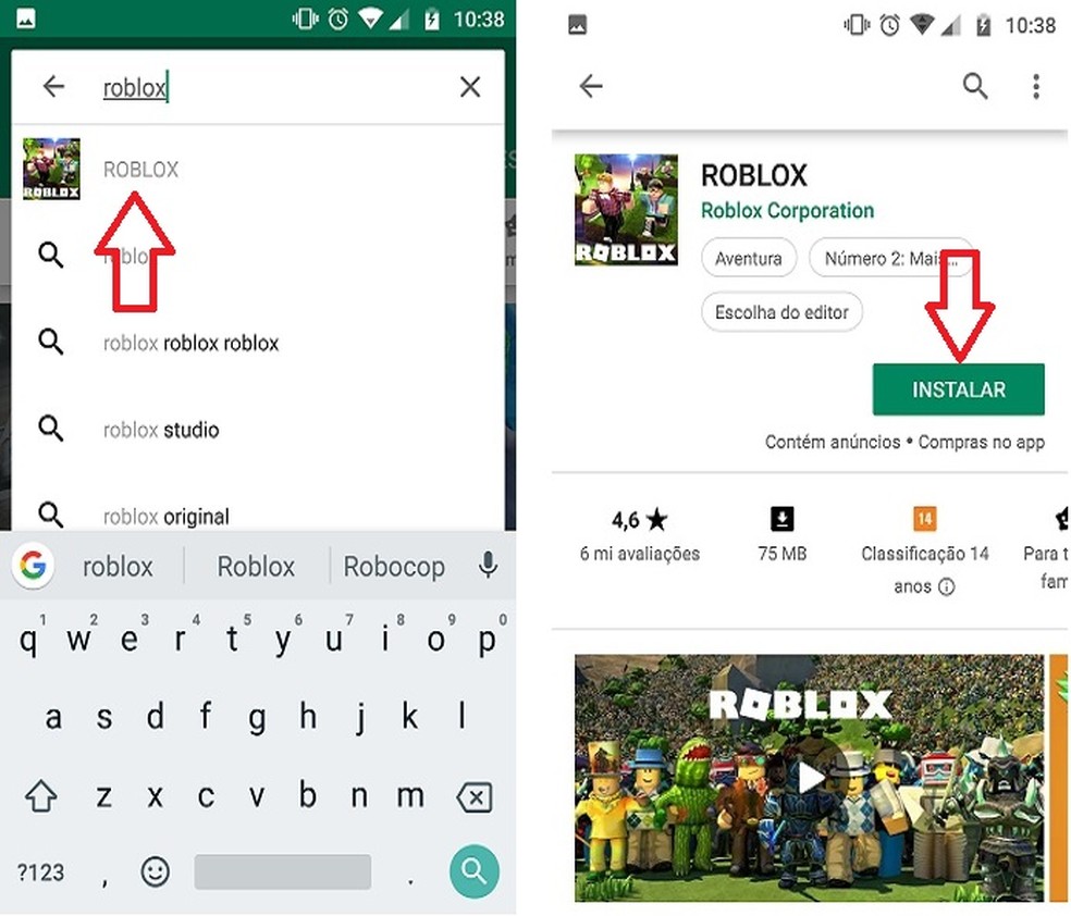 Como baixar Roblox no Android — Foto: Reprodução/Carlos Palmeira