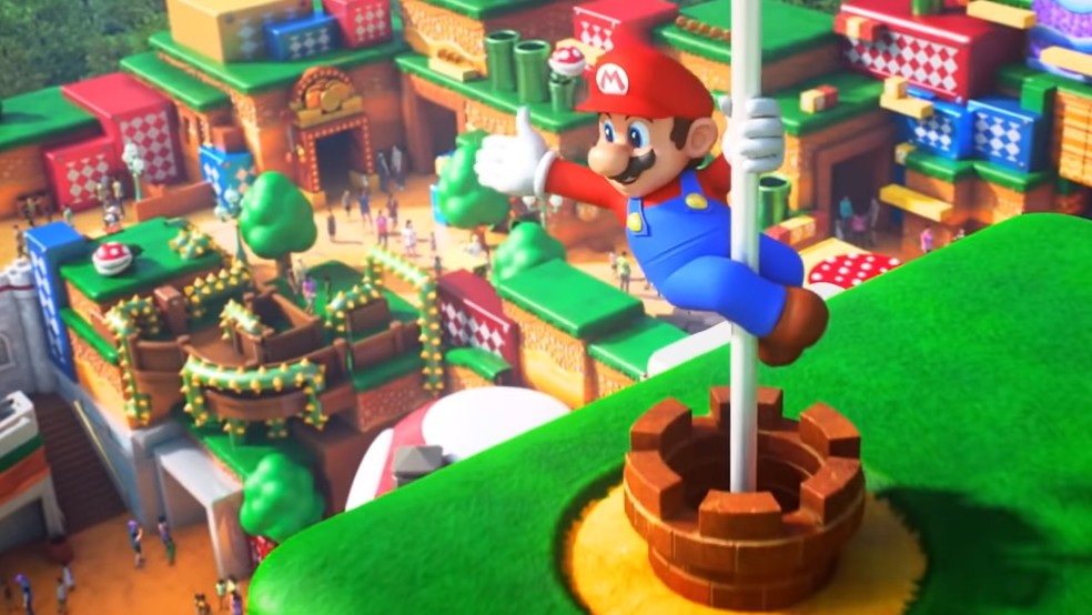 Super Nintendo World terá atrações inspiradas em diversos cenários da franquia Super Mario — Foto: Reprodução/GamesRadar