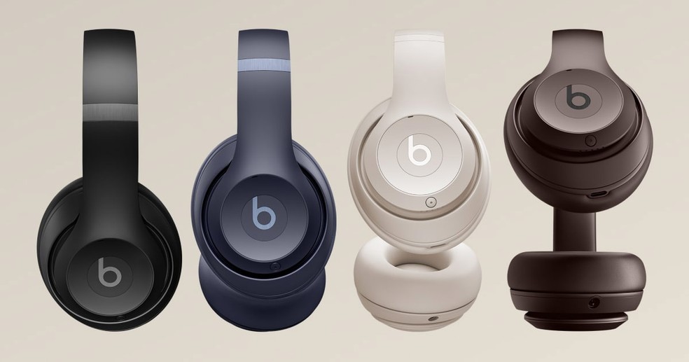 Beats Studio Pro está disponível em quatro opções de cores — Foto: Divulgação/Apple