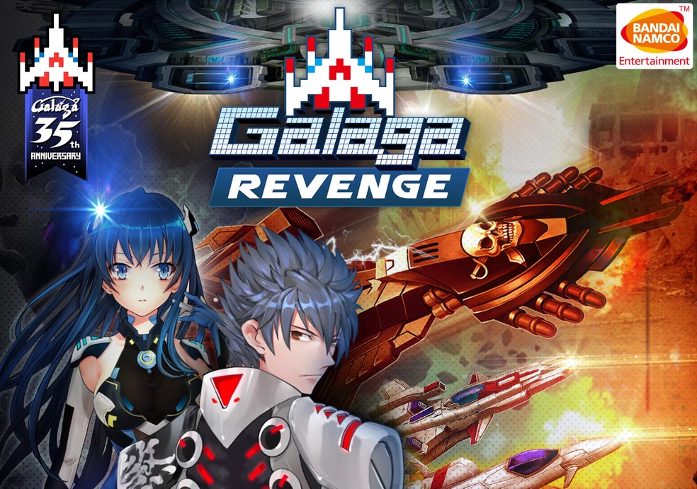 Novos recursos de Galaga Revenge revitalizam a série clássica nos dispositivos Android e iOS — Foto: Divulgação/Bandai Namco