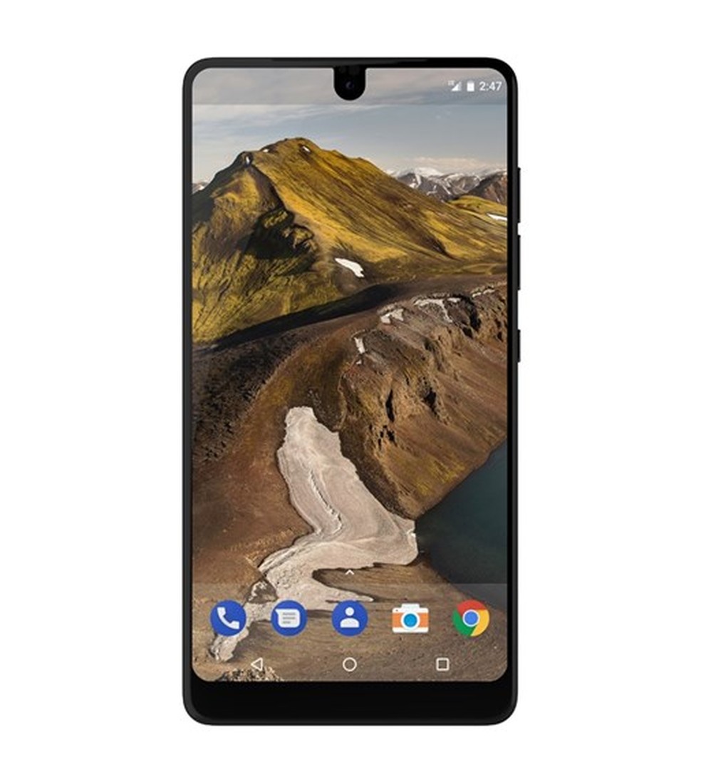 Essential Phone inaugurou a tela com topete em 2017 — Foto: Divulgação/Essential