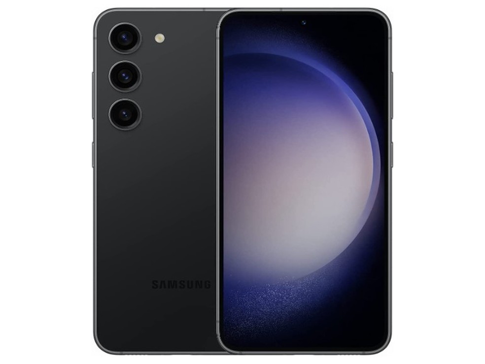Parte frontal e traseira do Galaxy S23 — Foto: Divulgação/Samsung